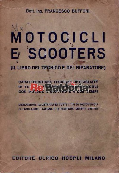 Motocicli e scooters - Il libro tecnico del riparatore