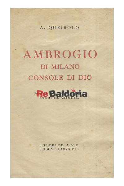 Ambrogio di Milano console di Dio
