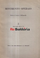 Movimento Operaio Rivista di storia e bibliografia - Volume 2
