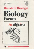 Rivista di Biologia - Biology Forum - Vol. 85-3/4