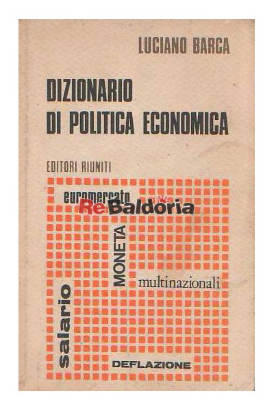 Dizionario Di Politica Economica
