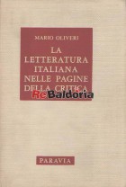 La Letteratura Italiana Nelle Pagine Della Critica