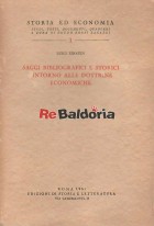 Saggi bibliografici e storici intorno alle dottrine economiche