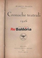 Cronache teatrali 1926