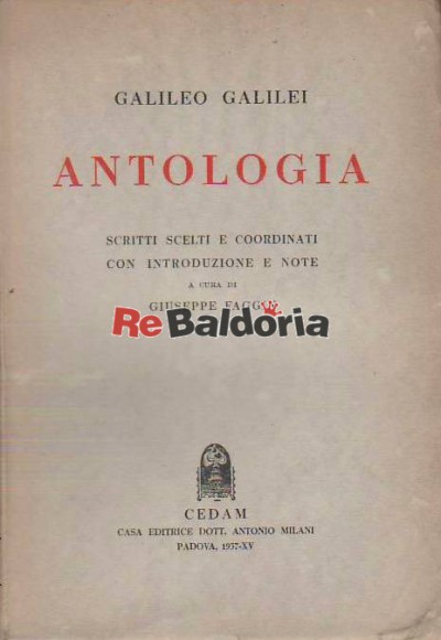 Antologia - Scritti sceltie coordinati con introduzione e note
