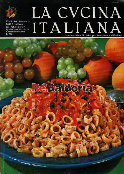 La cucina italiana 9 - Settembre 1972