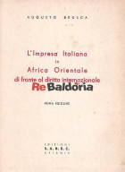 L'impresa italiana in Africa Orientale difronte al diritto internazionale