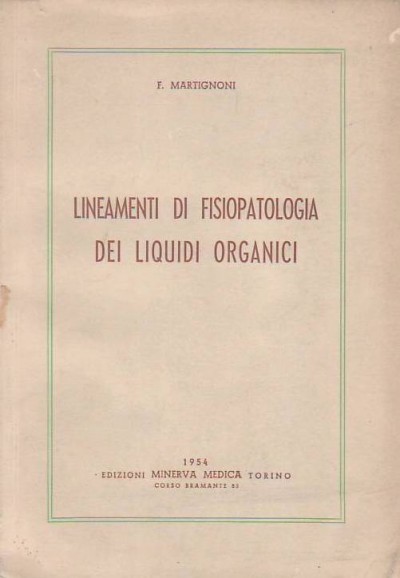 Lineamenti di fisiopatologia dei liquidi organici