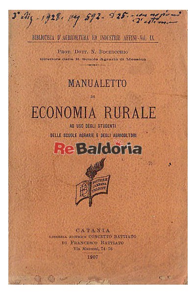 Manualetto di economia rurale
