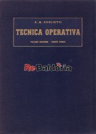 Tecnica operativa Volume 2° parte 1°
