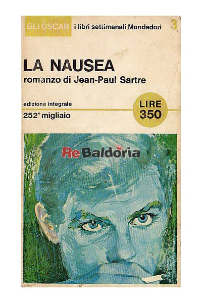La nausea (La nausée) - Jean-Paul Sartre - Mondadori - Libreria Re Baldoria