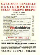 Catalogo generale enciclopedico delle edizioni Hoepli